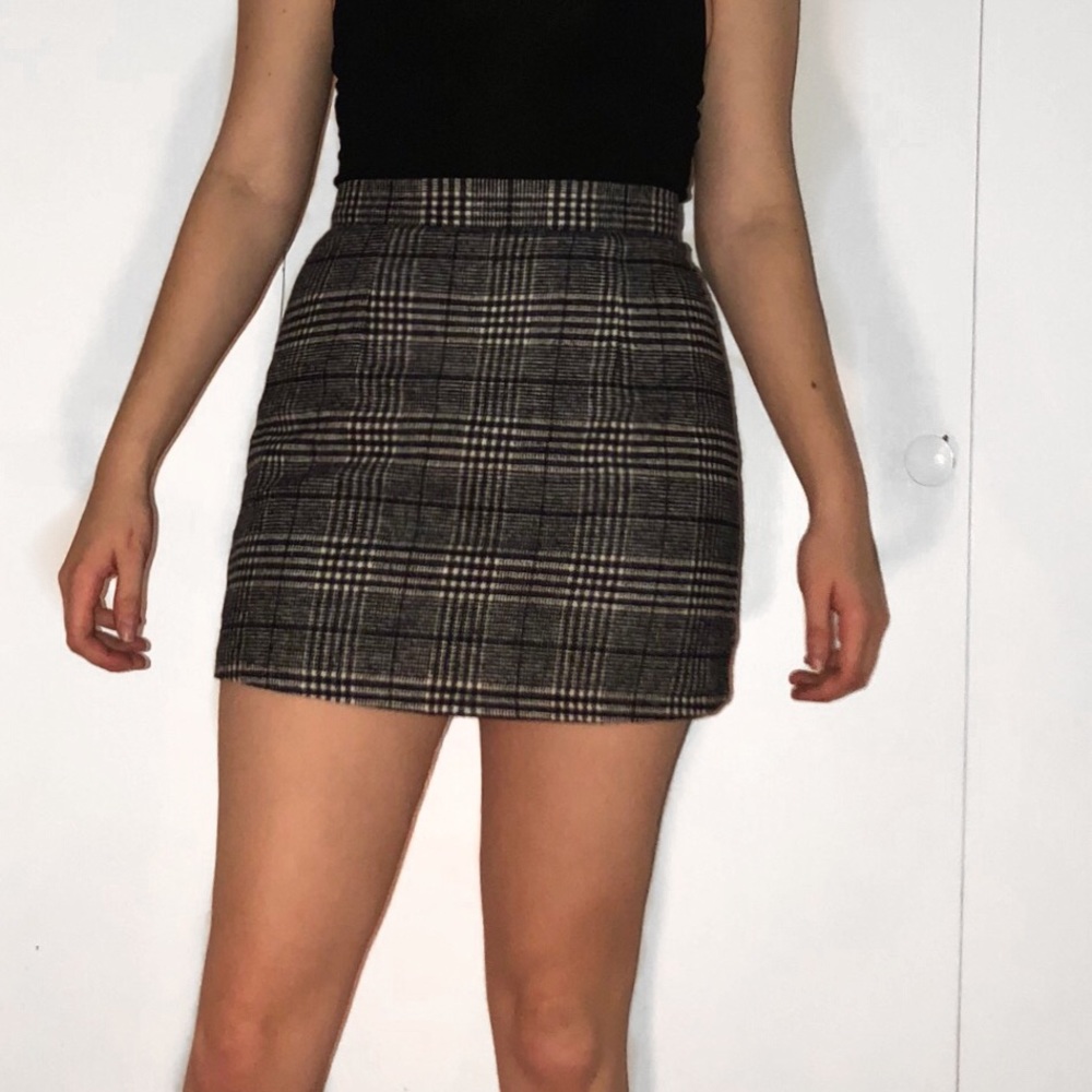 Plaid Mini Skirt
